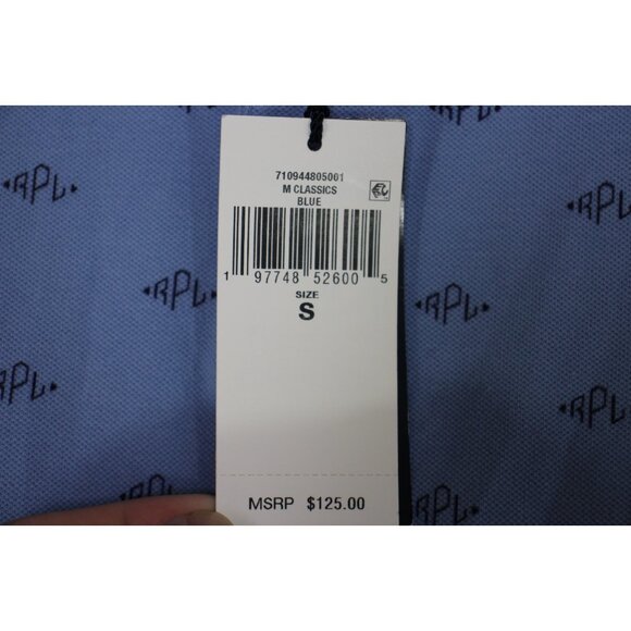 Polo Ralph Lauren Mens Small Stretch Mesh Geometric Polo Shirt NEW G1428 - Picture 3 of 6